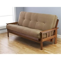 Maykoosh Tuscan Temptations Futon Frame Suede Peat Mattress Set