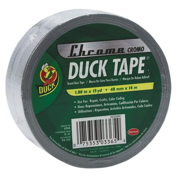 Duck 1303158 1.88" X 20 Yards Chrome Duck Tape