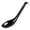Black, variant on HONGLIN Ramen Spoon Set, Chinese Soup Spoons with Hook, Long Handle Asian Style Noodle Spoon for Catering Picnic, Sturdy Crack Resistant, Black