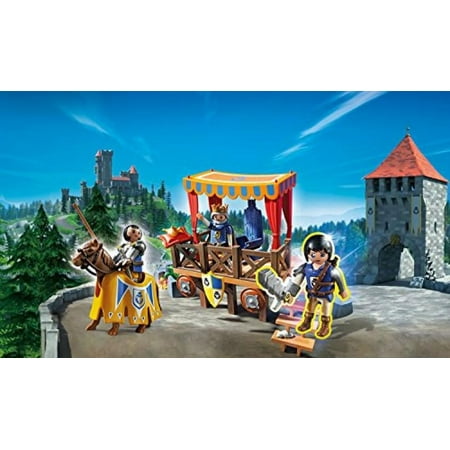 PLAYMOBIL Super 4 Royal Tribune Building Kit with Alex Figure, Includes Sir Gareth and Golden Teapot