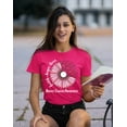 thumbnail image 3 of Breast Cancer Support Faith Hope Love Sunflower Daisy Men's T-shirt, M, Cyber Pink, 3 of 6