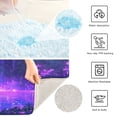 thumbnail image 3 of 2 Piece Soft Bathroom Rug Set Purple Neon Waterfall Bath Mat and U-Shaped Toilet Contour Rug (16"x24"+20"x24"), 3 of 7