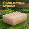 thumbnail image 5 of 8 Frame Medium Super Beehive Box,Langstoth Super Honey Bee Hive Box, Include Beehive Frames and Waxed Foundations, 5 of 8