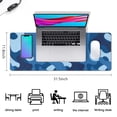 thumbnail image 5 of Blue Camouflage&nbsp;pad Mousewaterproofnon Slip&nbsp;for Office Home Work Gaminggaming Mouse PadRubber Base Mousepad with Stitched Edges 31.5x11.8inches, 5 of 7