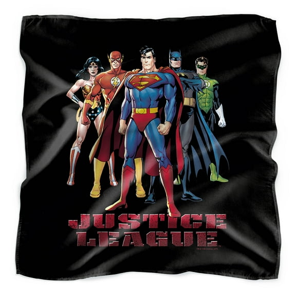 Justice League In League Bandana (21 in x 21 in)