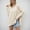 Beige, variant on Cozy Women's V Neck Irregular Patchwork Sweater For Fall And Winter Loose Fit Trendy EU/US Style Button up Sweat Shirt Nylon Sweatshirt plus Size Sweatshirt Pullover Sweat Shirt for Men Short Sleeved