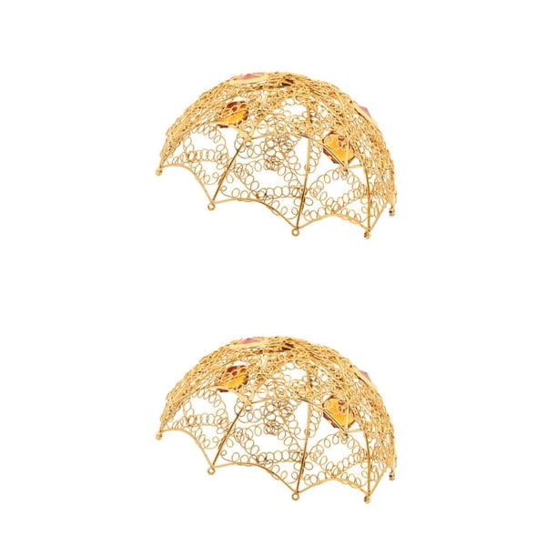 Billuyoard E27/E14 Modern Industrial Style Loft Ceiling Shades Lamp Light Pendant paraguas oro amarillo 2Conjunto