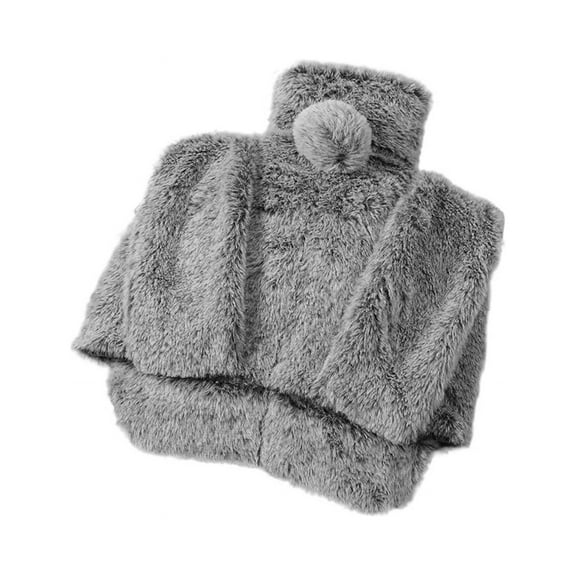 Foot Warmer Hot Water Bottle for Feet with Soft Plush Cover, Foot Warmer Hand Warmer for Men and Women Style B