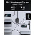 thumbnail image 4 of Estación de carga UGREEN Bloque de cargador USB C GaN de 200 W y 8 puertos, 4 of 8