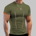 thumbnail image 2 of Tiweut T Shirt Men Sports Tight Short Sleeve Round Neck Fitness Quick Dry Boy Tops, 2 of 5
