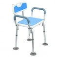 thumbnail image 3 of Fogcroll Shower Chair for Inside Shower Height Adjustable Shower Seat Heavy Duty Bath Chair with Detachable Handrail and Back,Elderly Disabled Shower Stool with 4 Suction Cup Feet Bearing 330 Lbs, 3 of 13