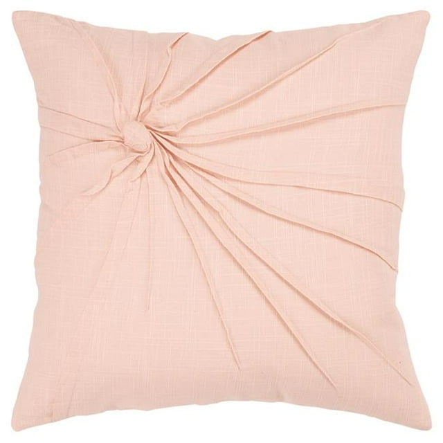 HomeRoots 403184 Pink Twisted Knot Modern Down Throw Pillow