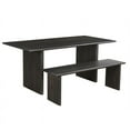 thumbnail image 3 of Taran Designs 55" Solid Wood Dining Bench in Dark Brown, 3 of 4