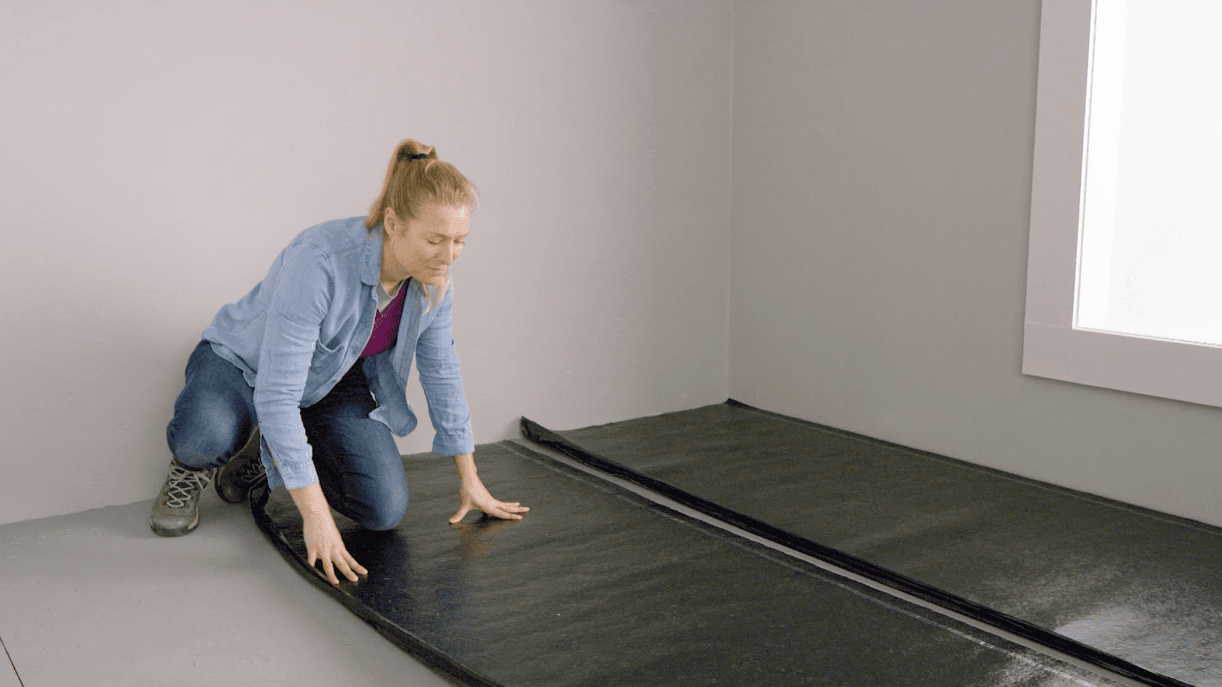QuietWalk LV 360 Sq ft Acoustical Flooring Underlayment with Vapor Barrier for Luxury Vinyl Flooring