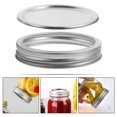 thumbnail image 2 of Juego de 6 tapas para conservas, tapas metálicas para tarros de cristal, tapas herméticas de hojalata y tapas de repuesto., 2 of 8