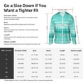 thumbnail image 5 of Kdxio Teal Turquoise Print Women Men Sun Protection UPF 50+ Jackets Zip Up Long Sleeve Hoodie Hiking Lightweight with Pockets, 5 of 7