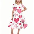 thumbnail image 1 of EGNMCR Robe à Manches Courtes Col Rabattu Robe Extensible à Manches Courtes pour Filles Robe Évasée Patineuse pour Récital Scolaire Robe à Manches Courtes Col Rabattu Robe en Polyester pour Filles, 1 of 6