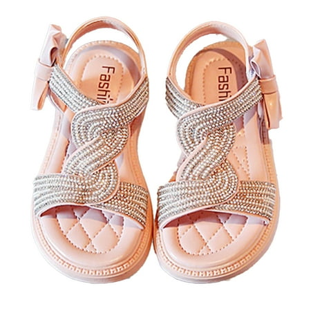 

Paokuoon Toddler Casual Sandals for Girls Little Kids Summer Beach Walker Crib Shoes
