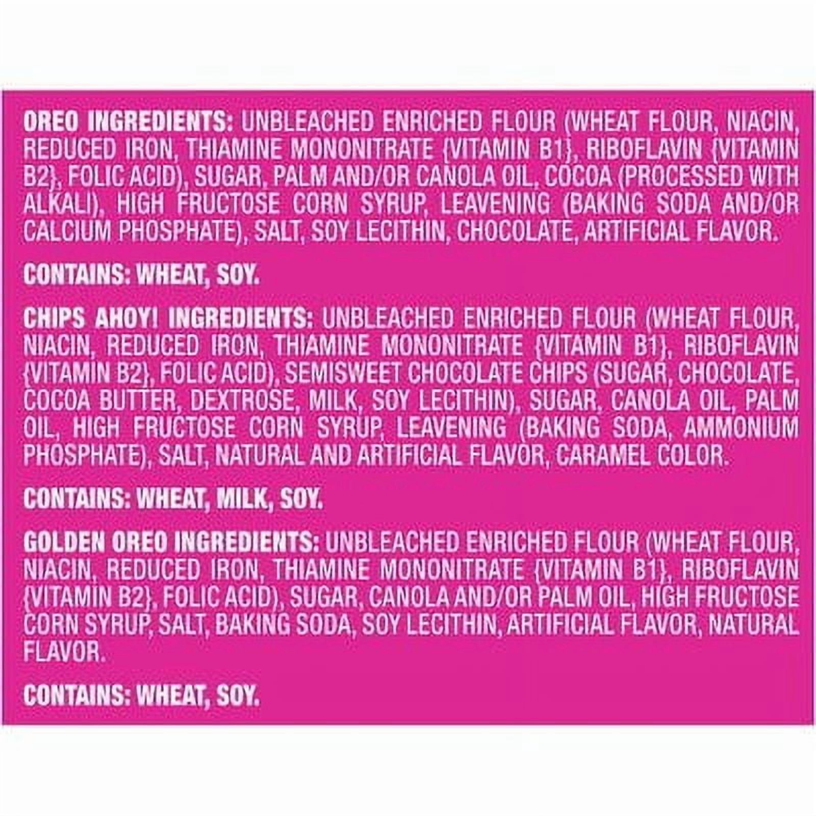 Nabisco Sweet Treats Variety Pack, OREO & CHIPS AHOY! Cookies, 60 count.pack of 2