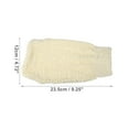 thumbnail image 4 of Guantes de yute únicos 1 Pc Guantes de ducha exfoliantes para baño 9.25"x4.72" Beige, 4 of 6