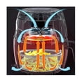 thumbnail image 3 of 8 Inch Airfryer Basket Steamer Basket Stainless Steel Mesh Basket Roasting Rack Compatible with Airf, 3 of 5