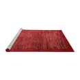 thumbnail image 2 of Ahgly Company Machine Washable Indoor Square Abstract Red Modern Area Rugs, 8' Square, 2 of 4
