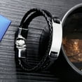 thumbnail image 4 of Jiaroswwei Men Bracelet Alloy Portable Braided Multi Layers Hollow Out Men Bangles Gift, 4 of 8
