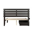 thumbnail image 5 of AFI Oxford 14" Queen Wood Platform Bed Frame with Set of 2 Storage Drawers, Espresso, 5 of 7