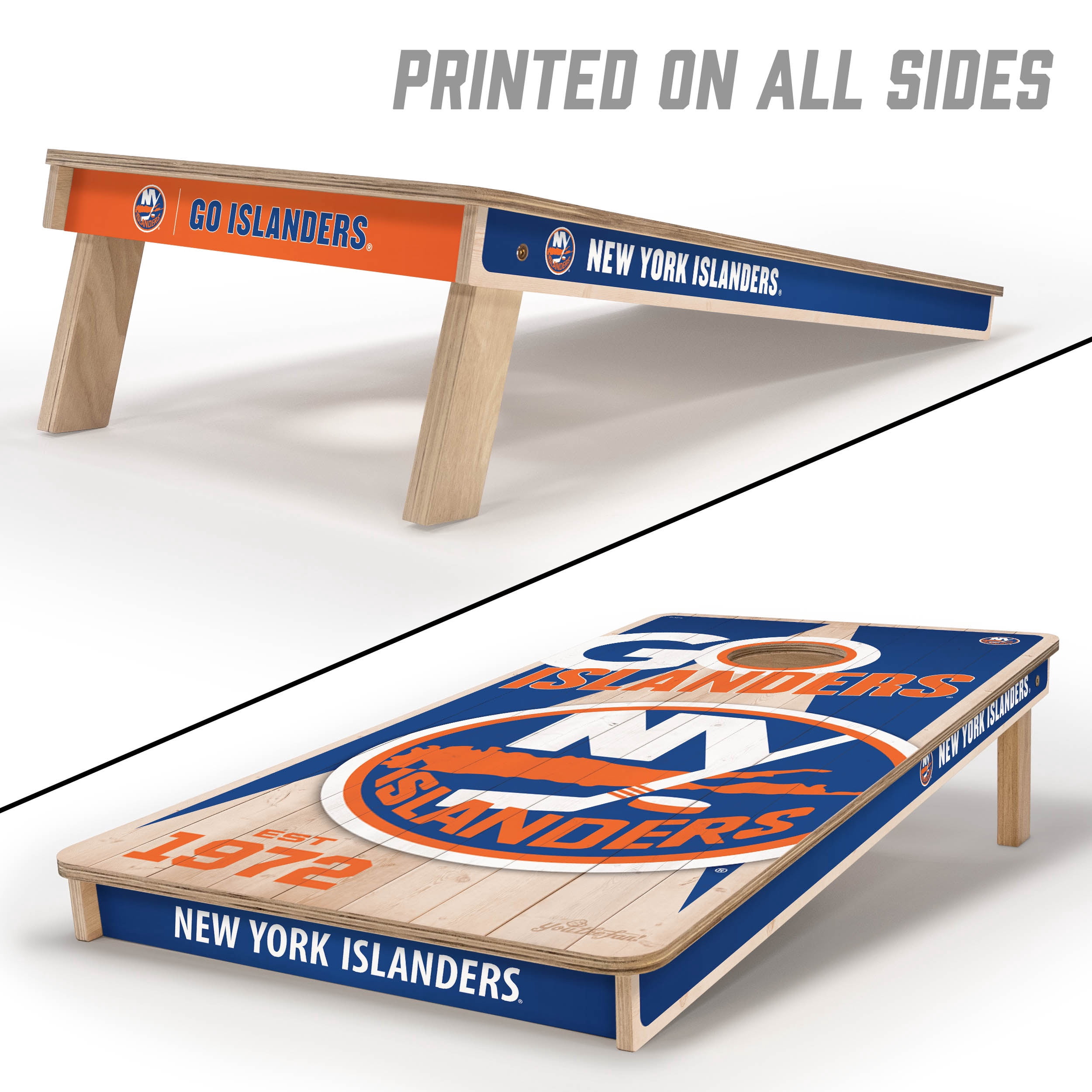 YouTheFan NHLNew York Islanders 2' x 4' Cornhole Game No Bags