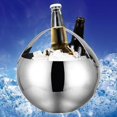 thumbnail image 5 of Fiocias Stainless Steel Ice Bucket Bottle Cooler Bowl for Pub Bar with Handle 2L 2L Silver, 5 of 9