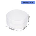 thumbnail image 5 of Misright Multipurpose Clear Plastic Storage Box Square Shape For Makeup Pads Vanity Organizers, 5 of 20