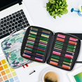 thumbnail image 5 of Colored Pencil Box 166 Pen Slots with Convenient Packaging and Zipper Closure, Multi-Layer Holder for Prismacolor Colored Pencils and Gel Pen (Cactus), 5 of 5