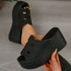 thumbnail image 4 of MKLEKYY Sandalias Ortopédicas para Mujer, Zapatos de Verano Lisos Informales Con Punta Abierta y Cuñas, Cómodos Zapatos de Playa, Sandalias, Zapatillas 151, 4 of 4