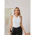 thumbnail image 3 of Womens Summer Tank Tops Crewneck Sleeveless Shirts Tanks Slim Fitted Casual Basic Tee Shirt, 3 of 6