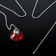 thumbnail image 4 of 4 Pieces Crystal Pendant Pull Chains Crystal Prism Ceiling Fan Chain Extension Extender for Bathroom Toilet Living Room Ceiling Light Fan, 1 Meter Long Each Chain (Red), 4 of 6