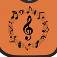 thumbnail image 4 of Inktastic Music Notes Boys or Girls Baby Bib, 4 of 4