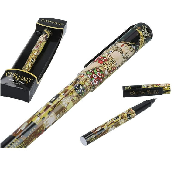Gustav Klimt The Kiss Unique Designs Ultimate Collectible Souvenir Ball Pen 1 EA in Gift Box - 5.25 Inches