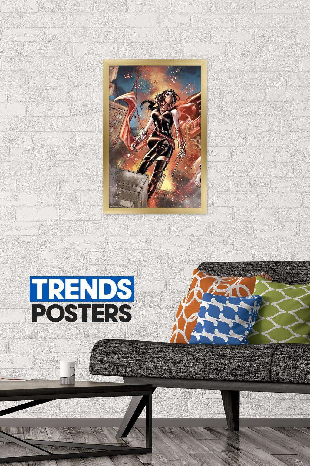 Marvel Comics - Elektra - Cover #1 Wall Poster, 14.725" x 22.375", Framed