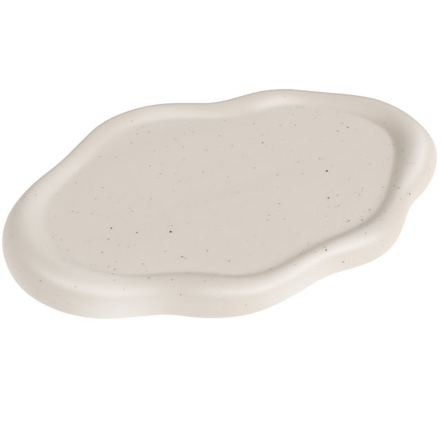 CIVG Ceramic Jewelry Tray Decorative Jewelry Dish Tray Cloud Shaped