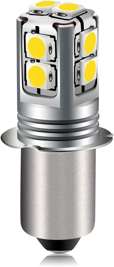 Skal et eller andet sted Ved Upgrade LED Flashlight Bulb 6-40 Volt P13.5S Base LED Bulb White 6V 9V 12V  18V 19.2V 24V Replacement for Flashlight Torch Lantern Work  Lights,Non-Polarity - Walmart.com