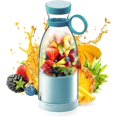 thumbnail image 1 of Portable Blender for Fresh Juice, Portable Blender for Shakes and Smoothies with 14.2 Oz Travel Cup and Lid, Usb Fast Charging for Making Fruit Juice, Milkshakes and Smoothies (Blue), 1 of 8