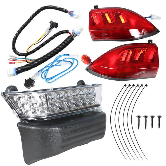 FOR CLUB CAR Precedent Golf Cart FULL LED Headlight Tail Light Kit 2004-2008