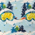 thumbnail image 6 of Patifu Snow Skiing Glasses Trees Annabel Kidston Round Table Cover Stain Resistant Washable Indoor Outdoor Tablecloth Kitchen Dining Wedding Parties Elastic Edge 100% Polyester Fiber 31-35, 6 of 8