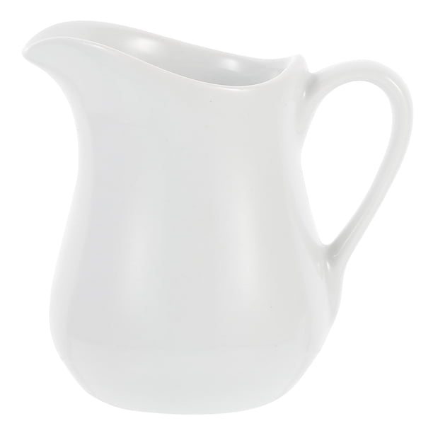 1 taza de leche de cerámica pequeña y portátil, jarra de leche, recipiente para flores.