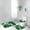 Green, variant on TERGAYEE Bathroom Rug Set Bathroom Decor 3 Pcs Rug Set with ColorfulMarble Bathroom Set with AntiSlip Rug Toilet Lid Cover and U Shape Mat Bathroom Set