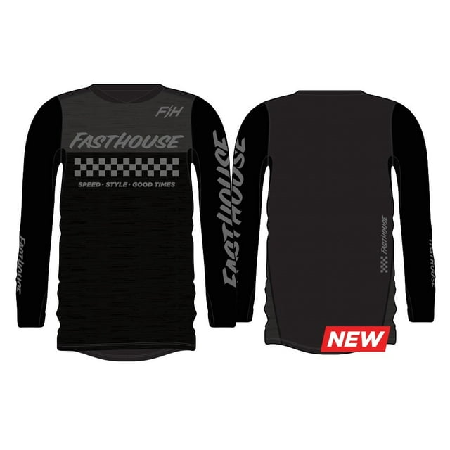 FASTHOUSE , Alliage MESA LS JERSEY, Charbon de Chauffage/noir, S
