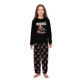 thumbnail image 4 of Santa Motocross Family Pajamas With Pockets, Black Long Sleeve Set, Size Newborn to Men 6XL, 4 of 7
