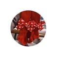 thumbnail image 4 of Diconna Infant Christmas Ribbed Pantyhose, Girls Stretch Mid-Rise Tights with Bows (Red), 4 of 4