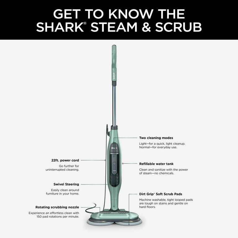 Shark S7000 Steam & Scrub All-in-One Scrubbing and Sanitizing Hard Floor Steam Mop