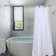 thumbnail image 4 of Utopia Alley Shower Rings, Double Shower Curtain Hooks for Bathroom, Rust Resistant Shower Curtain Hooks Rings, Set of 12, Brushed Nickel, 4 of 10